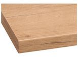 Arbeitsplatte WIHO KÜCHEN "Flexi 38", braun (kastelleiche nachbildung), B:120cm H:3,8cm T:60cm, Holzwerkstoff, Tischplatten, von drei Seiten ummantelt, 38 mm stark