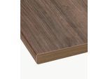 Arbeitsplatte WIHO KÜCHEN "Flexi 38", braun (eiche tabak), B:90cm H:3,8cm T:60cm, Holzwerkstoff, Tischplatten, von drei Seiten ummantelt, 38 mm stark