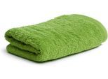 Handtücher MÖVE "Superwuschel", grün (peridot), B:60cm L:110cm, Walkfrottee, Baumwolle, Handtücher, Handtuch mit Bordüre, 100% Premium Cotton Baumwolle, einfarbig, weich