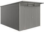 Gerätehaus BIOHORT "AvantGarde ECO Gr. A8", quarzgrau, metallic, Stahl, Gerätehäuser, verschiedene Farben mit Doppeltür