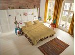 Bettwäsche HIP "Hip Uni", gelb (ochre), B/L: 135cm x 200cm, 1 Stk., 1 Stk., Satin, B/L: 80cm x 80cm, 2 Stk., Satin, Obermaterial: 100% Baumwolle, Bettwäsche, Bettwäsche, 100% Baumwolle, Mako-Satin, 135x200, Unifarben Weiß, Reißverschluss