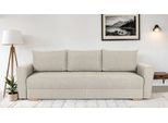 3-Sitzer HOME AFFAIRE "MAGHERA 230 cm - OTTO. Verlässliche Qualität.", beige (creme), B:230cm H:79cm T:92,5cm, 100% Polyester, Sofas, Schlafsofa, Bettkasten, pflegeleicht