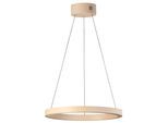 FISCHER & HONSEL Pendelleuchte "Silvio", beige (sandfarben), 1, Ø 60cm, 1 Stk., Leuchten, Farbtemperatur stufenlos einstellbar, höhenverstellbar mit Kabellift, Pendelleuchte