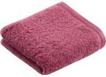 Gästehandtücher VOSSEN "Vegan Life", lila (schwarzberry), B:40cm L:60cm, Webfrottier, Obermaterial: 100% Baumwolle, Handtücher, im Set, 100% vegan