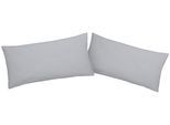 Kissenbezüge OTTO HOME "Luisa", grau (hellgrau), B:40cm L:80cm, Renforcé, Renforcé, Kissenbezüge, aus 100% Baumwolle, mit Reißverschluss, atmungsaktiv, uni