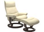 Relaxsessel STRESSLESS "View", beige (vanilla paloma), B:78cm H:105cm T:78cm, Leder BATICK: BATICK ist ein leicht korrigiertes, durchgefärbtes und genarbtes Möbelleder, bei dem die meisten Unebenheiten und Spuren in der Regel entfernt wurden.;Leder PALOMA: PALOMA ist ein durchgefärbtes Semianilin-Möbelleder mit natürlicher Narbung.;ROHLEDER Stoff Q2 FARON: Ein fester zuverlässiger Bouclé mit einem