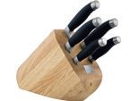 Messerblock CARL SCHMIDT SOHN "SHIKOKU 6-teiliges Set, Edelstahl rostfrei", schwarz, B:1,2cm H:36,6cm L:15,5cm Ø:1,2cm, Messerblöcke, Messerblock, mit Kullenschliff