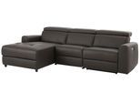 Ecksofa HOME AFFAIRE "Sentrano, L-Form", braun, B:275cm H:82cm T:164cm, NaturLEDER/Kunstleder (Das Leder hat eine Dicke von 0, 9-1, 0 mm);Kunstleder;Webstoff (95% Polyester, 5% Nylon);Struktur fein (95% Polyester, 5% Nylon), Sofas, Ecksofa, 275 cm, man. o. elektr. Relaxfunktion und USB/Kopfverstellung