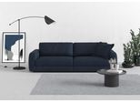 Big-Sofa TRENDMANUFAKTUR "Bourbon Mega, bequem, viel Platz, Breite 264cm", blau (nachtblau), B:264cm H:84cm T:126cm, 100% Polyester, Sofas, Big-Sofa, extra tiefe Sitzfläche, wahlweise mit Sitztiefenverstellung bestellbar