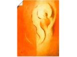 Poster ARTLAND "Engel der Freude", orange (farbe bild(er): orange), B:30cm H:40cm, Bilder, Poster, ohne Rahmen