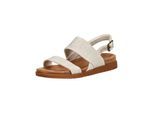 Riemchensandale TOMS "TOMS Sandalen Textil", Damen, Gr. 38,5, natural, Textil, Schuhe Riemchensandale