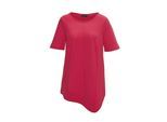 Langarm-Poloshirt GOLDNER "Kurzgröße Zipfelshirt", Damen, Gr. 24, rot, Obermaterial: 94% Polyester PES. 6% Elasthan EL., normal, Sonstiges, Shirts, Ohne