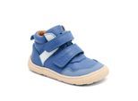 Lauflernschuh BISGAARD "barefoot becky", Baby, Gr. 24, blau (kobaltblau), Leder, Schuhe Lauflernschuh, Sneaker, Klettschuh mit Klettverschluss, Größenschablone zum Download