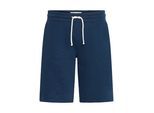 Sweatshorts BLEND "Sweatshorts BHKuno", Herren, Gr. M, N-Gr, blau (marineblaus), Obermaterial: 60% Baumwolle CO. 40% Polyester PES., Hosen Sweatshorts