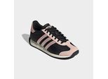 Sneaker ADIDAS SPORTSWEAR "RUNVISTA", Damen, Gr. 40,5, core schwarz, sandy pink metallic, blush pink, Leder, Synthetik, Textil, Schuhe Sneaker