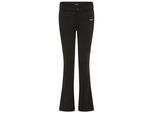 Bootcuthose BRUNO BANANI "Schlaghose, trendige Stretchhose in Milano-Ware, für Mädchen", Mädchen, Gr. 182, N-Gr, schwarz, Milano Rib, Obermaterial: 76% Polyester, 20% Viskose, 4% Elasthan, unifarben, bequem lang, Hosen, Für TEENS. Bootcut-Hose
