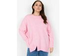 Strickpullover WASABI CONCEPT "Wasabi Concept Sweater WA-CHANIN 3", Damen, Gr. 44, 94120 rose mel, Obermaterial: 74% Polyacryl, 24% Polyester, 2% Elasthan, Pullover Strickpullover