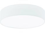 EGLO LED Deckenleuchte "Deckenlampe Anadia, Lampe aus Stoff, Ø38cm, Textilschirm", weiß, 1, Ø 38cm, 1 Stk., Leuchten, Stahl und Textil, Wohnzimmerlampe, Schlafzimmerlampe, Stoffschirm, LED Deckenleuchte