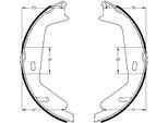 ATE Bremsbackensatz, Feststellbremse 03013730342 für Volvo