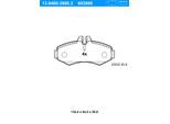ATE Bremsbelagsatz, Scheibenbremse 13046039802 für Mercedes