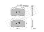 METELLI Bremsbelagsatz, Scheibenbremse 2202518 für MASERATI