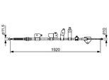 BOSCH Seilzug, Feststellbremse 1987482438 für TOYOTA