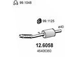 ASSO Mittelschalldämpfer 126058 für Fiat