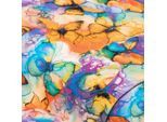 Baumwoll-Jersey "Schmetterling" mit Elasthan, bunt
