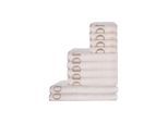 Handtuch JOOP "Handtuch Classic 10er Pack", beige (creme), B:50cm, Obermaterial: 100% Baumwolle CO., Handtücher, Handtuch