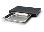 Schneidebrett CONTINENTA "Duracore", schwarz, B:32,5cm H:5cm L:48cm, Zellulosefaser, Schneidebretter, Schneidebrett, mit Schublade