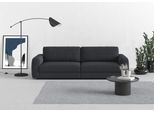 Big-Sofa TRENDMANUFAKTUR "Bourbon Mega, bequem, viel Platz, Breite 264cm", grau (graphite), B:264cm H:84cm T:126cm, 92% Polyester, 8% Nylon, Sofas, Big-Sofa, extra tiefe Sitzfläche, wahlweise mit Sitztiefenverstellung bestellbar