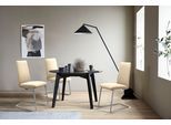 Polsterstuhl STRESSLESS "Laurel", beige (vanilla paloma, chrom matt), B:53cm H:92cm T:59cm, Leder PALOMA: PALOMA ist ein durchgefärbtes Semianilin-Möbelleder mit natürlicher Narbung., Stühle, Polsterstuhl, Low Back, Größe L, mit Beinen aus Stahl in Chrom matt