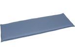 Bankauflage GO-DE "3-Sitzer", blau, B:48cm H:6cm T:148cm, Polyester, Polyurethan, Polsterauflagen, Bankauflage, Maße ca.: 48 cm x 148 cm x 6 cm