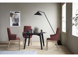 Polsterstuhl STRESSLESS "Laurel", rot (cherry paloma, schwarz), B:58cm H:105cm T:60cm, Leder PALOMA: PALOMA ist ein durchgefärbtes Semianilin-Möbelleder mit natürlicher Narbung., Stühle, Polsterstuhl, High Back mit Armlehne, Größe L, mit abgerundeten Beinen in Schwarz
