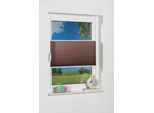 Plissee K-HOME "Klemmfix Pisa" Gr. 23, braun (mokka), B:75cm H:130cm, Obermaterial: 100% Polyester, Plissees, Plissee, Crushed-Optik