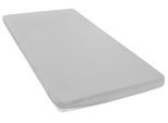 Spannbettlaken OTTO HOME "Topper Basic, in Gr. 90x200, 140x200 oder 180x200 cm", hellgrau, B:180cm L:200cm, Microfaser-Jersey, Obermaterial: 100% Polyester, Bettlaken, Spannbettlaken, Baumwolle, Matratzen bis 8 cm Höhe, Bettlaken, Spannbetttuch, Laken
