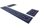 Bettumrandung OTTO HOME "Oriental, Made in Belgium" Gr. 14, blau (hellblau), H:7mm, Obermaterial: 100% Polypropylen, Bettumrandungen, Bettumrandung, Läufer-Set, Kurzflor, Orient-Optik, mit Bordüre, pflegeleicht, elegant