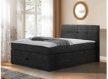 Boxspringbett HOME AFFAIRE "Finja", schwarz, B:155cm L:211cm, Komplettbetten, Boxspringbett, besonders komfortable Liegehöhe, mit praktischem Bettkasten