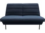 2-Sitzer "LOOKS IX", blau, B:145cm H:92cm T:103cm, 100% Polyester, LOOKS BY WOLFGANG JOOP, Sofas, 2-Sitzer, Quersteppung, ohne Armlehnen