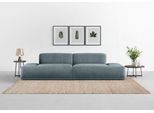 Big-Sofa TRENDMANUFAKTUR "Braga, toller Sitzkomfort, Designsofa", blau (blau horizone), B:300cm H:72cm T:107cm, 100% Polyester, Sofas, Big-Sofa, in moderner Optik, mit hochwertigem Kaltschaum
