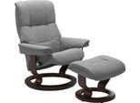 Relaxsessel STRESSLESS "Mayfair", grau (wild dove batick), B:79cm H:101cm T:73cm, Leder BATICK: BATICK ist ein leicht korrigiertes, durchgefärbtes und genarbtes Möbelleder, bei dem die meisten Unebenheiten und Spuren in der Regel entfernt wurden.;Leder PALOMA: PALOMA ist ein durchgefärbtes Semianilin-Möbelleder mit natürlicher Narbung.;ROHLEDER Stoff Q2 FARON: Ein fester zuverlässiger Bouclé mit e