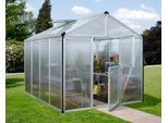Gewächshaus VITAVIA "Zeus 8100", silber (silberfarben), B:266cm T:324cm, Gewächshäuser, Gewächshaus