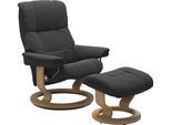 Relaxsessel STRESSLESS "Mayfair", grau (charcoal dinamica), B:75cm H:99cm T:73cm, Leder BATICK: BATICK ist ein leicht korrigiertes, durchgefärbtes und genarbtes Möbelleder, bei dem die meisten Unebenheiten und Spuren in der Regel entfernt wurden.;Leder PALOMA: PALOMA ist ein durchgefärbtes Semianilin-Möbelleder mit natürlicher Narbung.;ROHLEDER Stoff Q2 FARON: Ein fester zuverlässiger Bouclé mit e