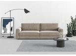 Big-Sofa TRENDMANUFAKTUR "Bourbon Mega, bequem, viel Platz, Breite 264cm", beige, B:264cm H:84cm T:126cm, 88% Polyester, 12% Polyacryl, Sofas, Big-Sofa, extra tiefe Sitzfläche, wahlweise mit Sitztiefenverstellung bestellbar