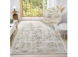 Teppich OTTO HOME "Kylan, Hoch-Tief-Struktur, dezenter Glanz" Gr. 2, beige (cream), B:80cm H:9mm L:150cm, Kunstfaser, Teppiche, Teppich, Schrumpf-Garn-Effekt, im Vintage-Look, dichte Qualität, Wohnzimmer
