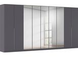 Drehtürenschrank OTTO HOME "Kleiderschrank Schrank Garderobe AGORDO mit Dekor- oder Hochglanzfront", grau (graumetallic), B:405cm H:229cm T:54cm, Schränke, Drehtürenschrank, durchdachte Innenausstattung, in 8 Breiten und 2 Höhen MADE IN GERMANY