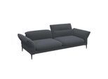 3-Sitzer FLEXLUX "Salino, Funktionssofa, Relaxsofa", grau (anthrazit), B:248cm H:88cm T:105cm, 100% Polyester, Sofas, 3-Sitzer, Sofa mit Arm- und Kopfteil-Verstellungen, Kaltschaum & Stahl-Wellen