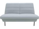 2-Sitzer "LOOKS IX", blau (aqua), B:145cm H:92cm T:103cm, 100% Polyester, LOOKS BY WOLFGANG JOOP, Sofas, 2-Sitzer, Quersteppung, ohne Armlehnen