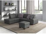Ecksofa SIT & MORE "Luxor L-Form", grau (steel), B:259cm H:82cm T:224cm, Luxus-Microfaser ALTARA NUBUCK (100% Polyester);Soft clean (98% Polyester, 2% Polyamid);Struktur fein (100% Polyester), Sofas, Ecksofa, wahlweise mit Bettfunktion, Stauraum und Kopfteilverstellung