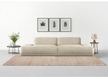 Big-Sofa TRENDMANUFAKTUR "Braga, toller Sitzkomfort, Designsofa", silber (silber lining), B:300cm H:72cm T:107cm, 100% Polyester, Sofas, Big-Sofa, in moderner Optik, mit hochwertigem Kaltschaum